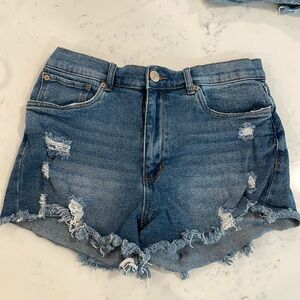 High waisted jeans shorts!